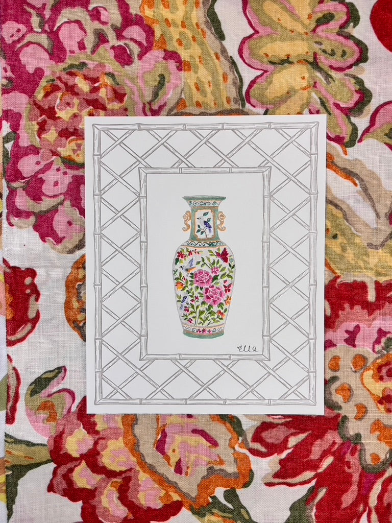 Vintage Porcelain Art Print