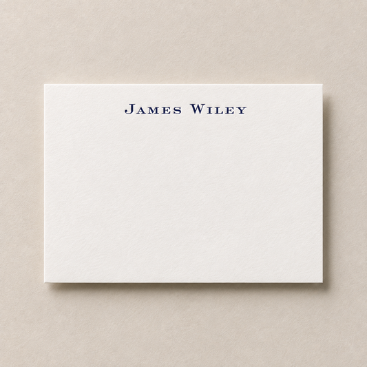 Navy Blue Letterpress Stationery
