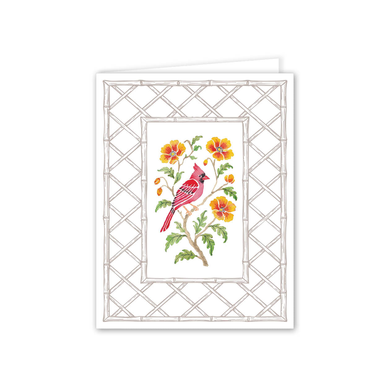 Garden Cardinal Letterpress Card