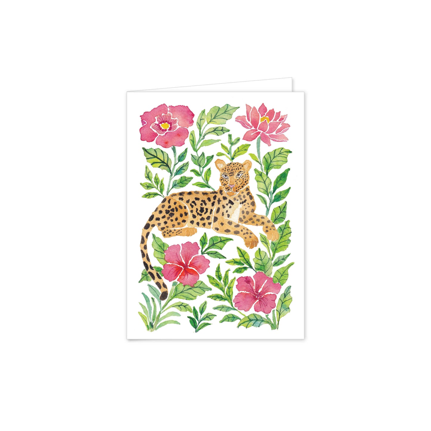 Leopard Garden Folded Notes
