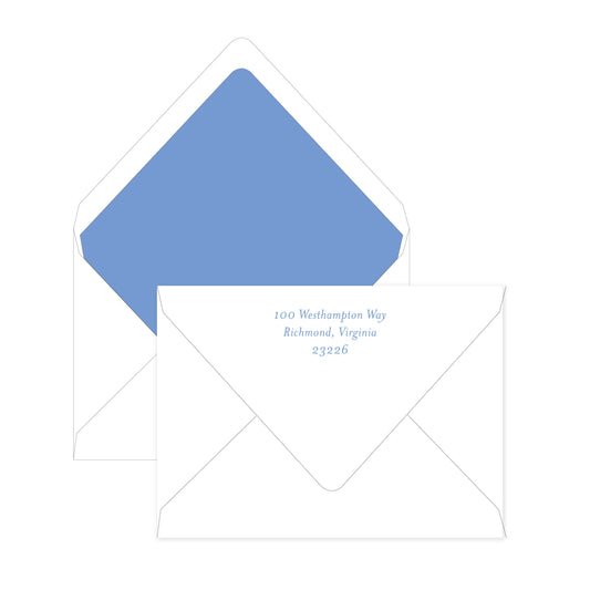 Personalized Coastal Hydrangea Digital Flat Cards