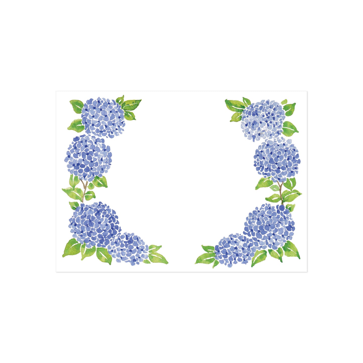 Coastal Hydrangea Flat Cards