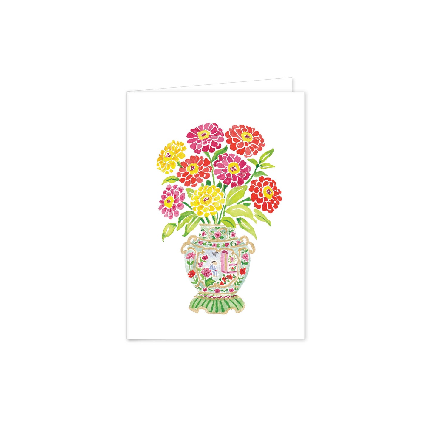 Rose Medallion Blooms Folded Notes
