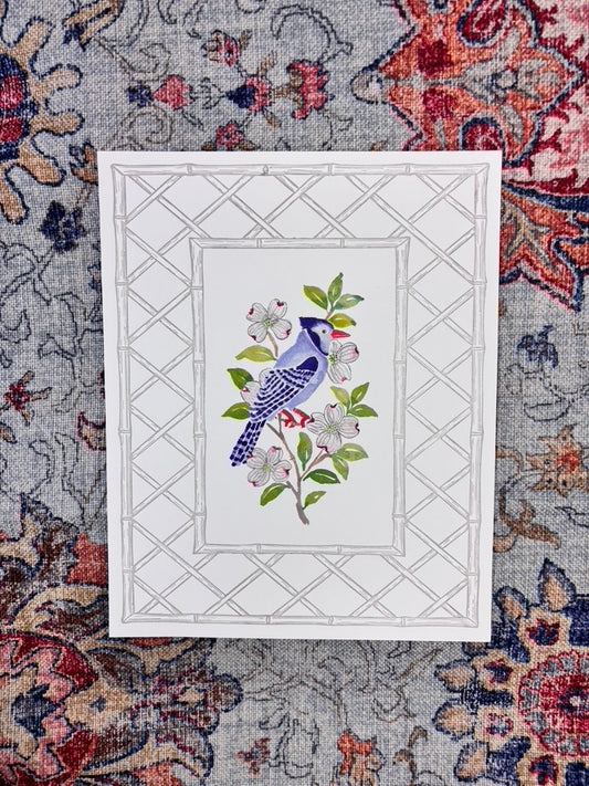 Jay Bird Letterpress Art Print