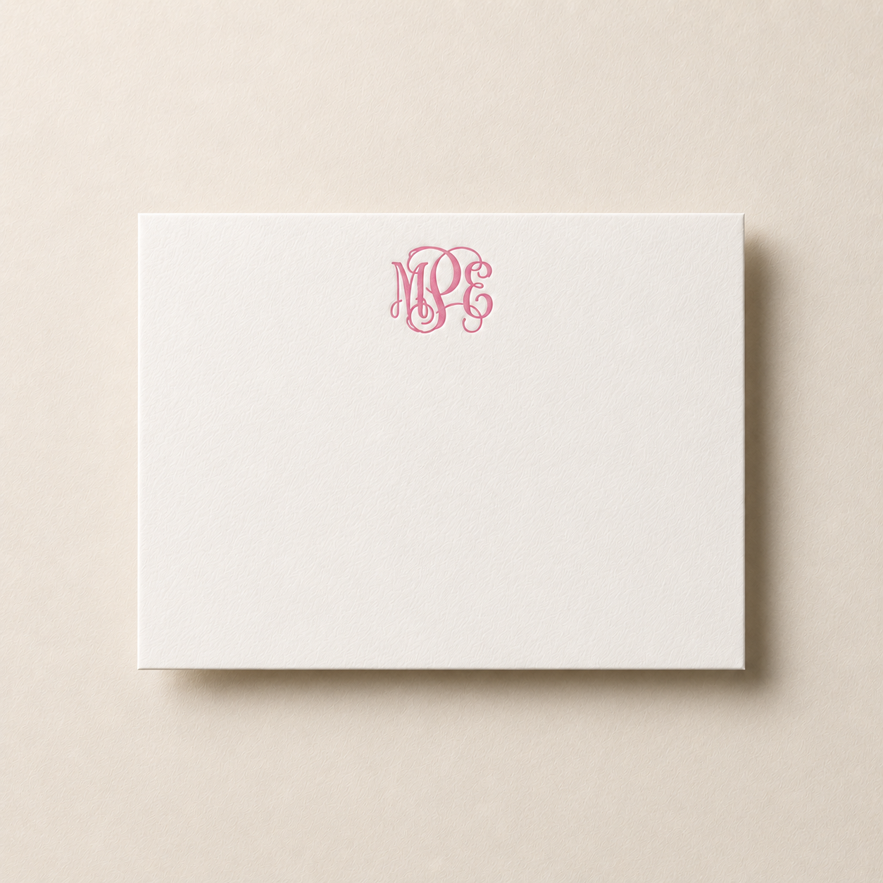 Cherry Blossom in Teal Personalized Letterpress Stationery