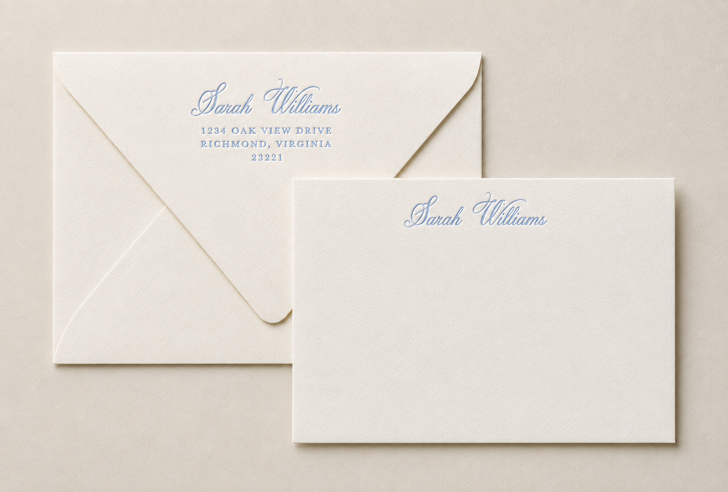 Personalized Traditional Letterpress Stationery