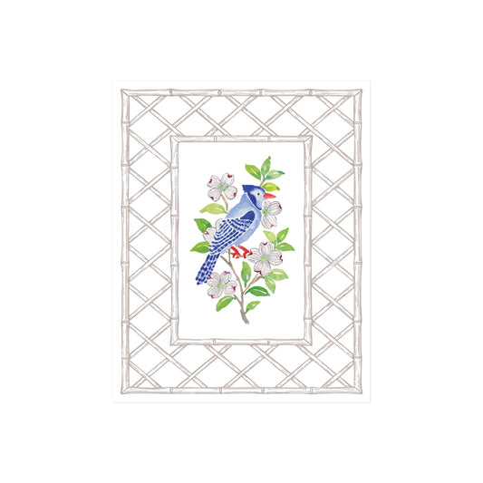 Jay Bird Letterpress Art Print