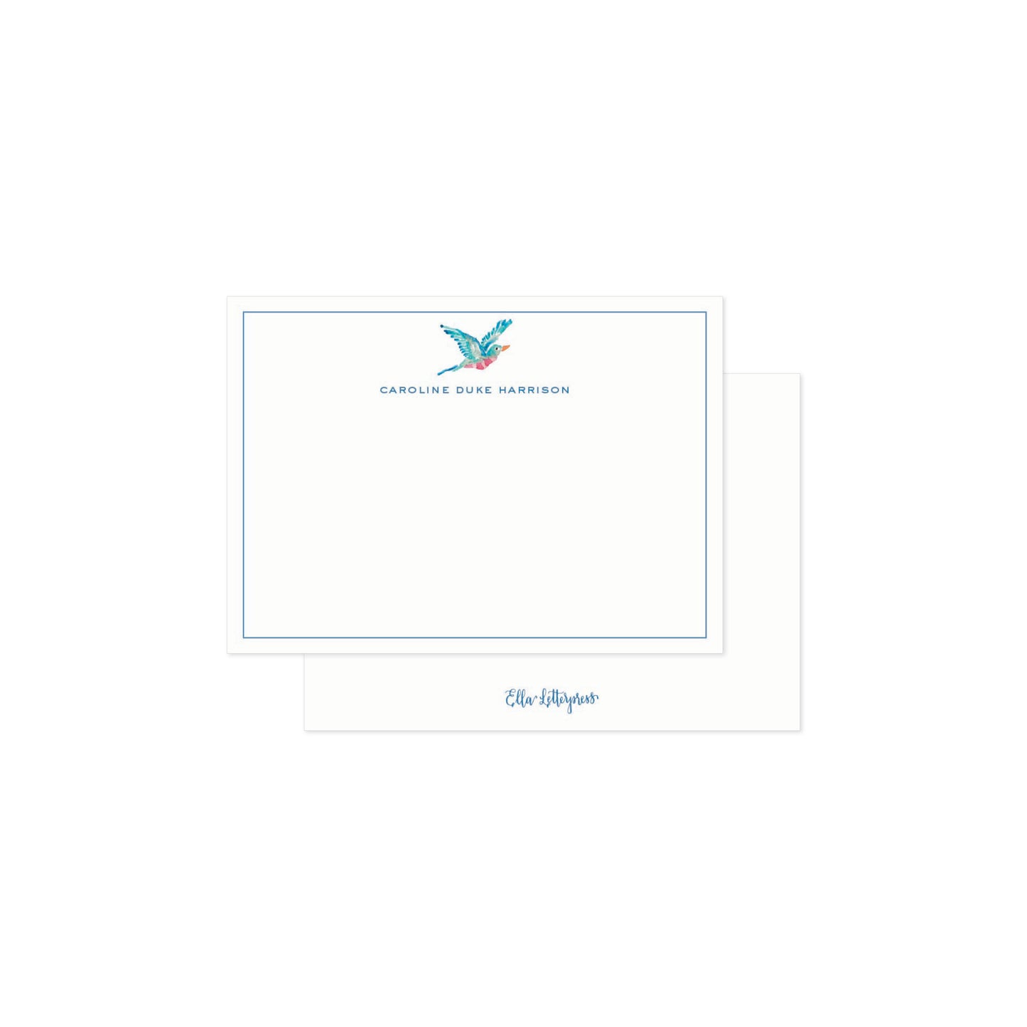 Botanical Bird Personalized Digital Stationery