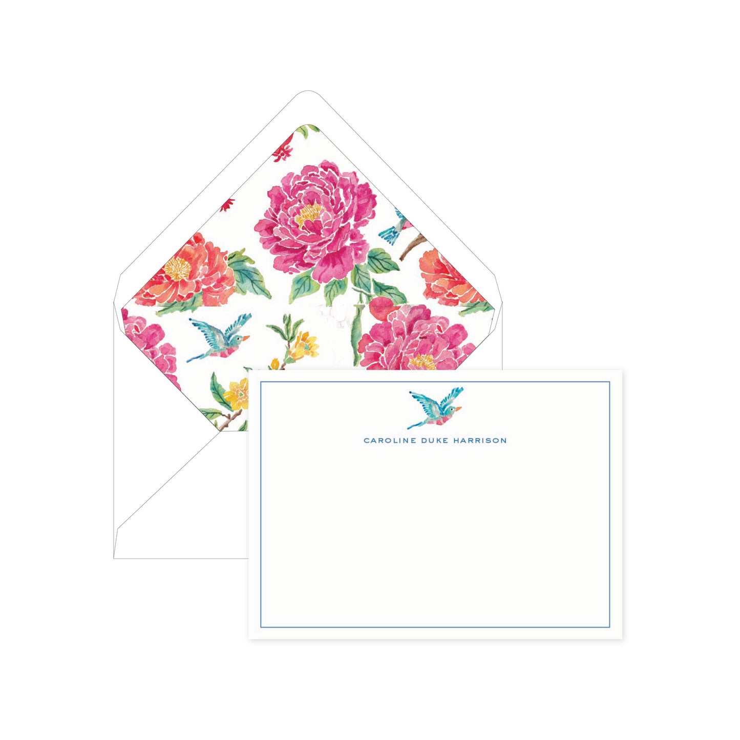 Botanical Bird Personalized Digital Stationery