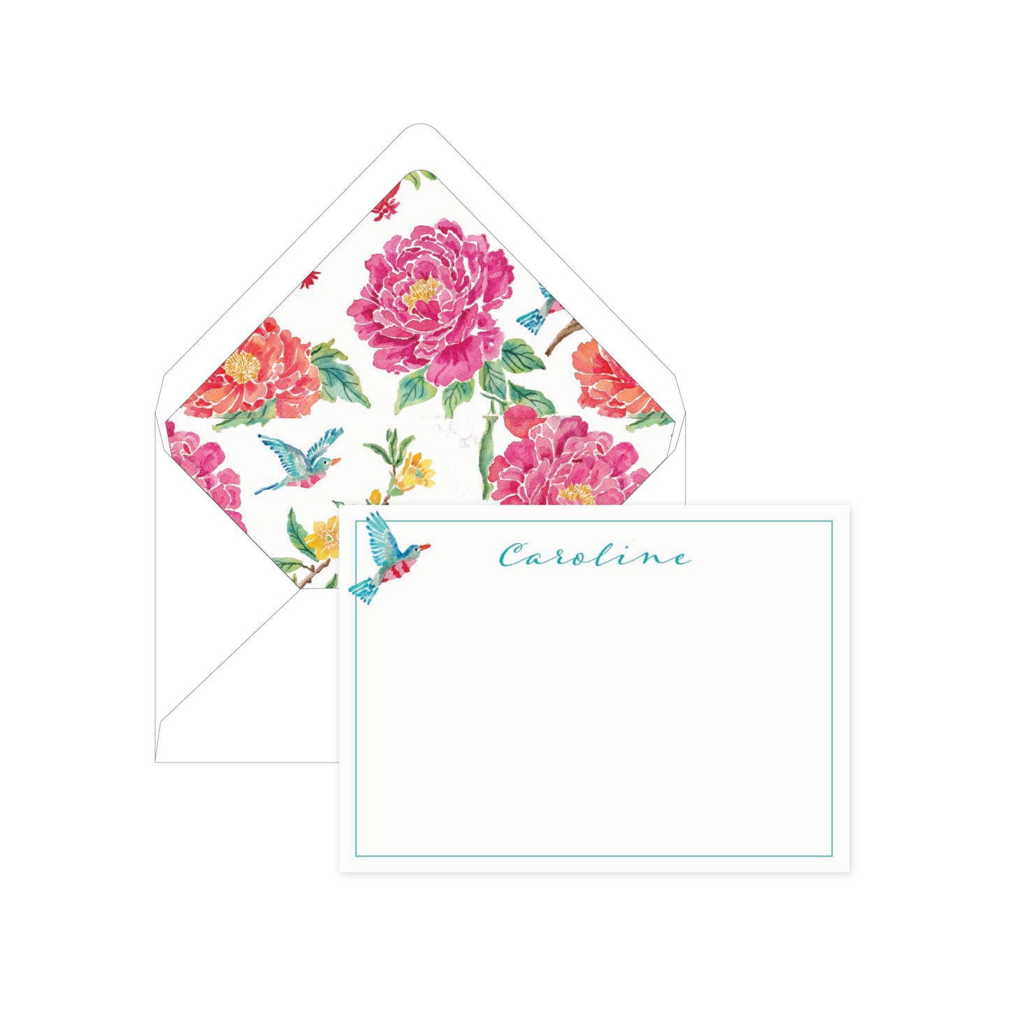 Botanical Bird Personalized Digital Stationery