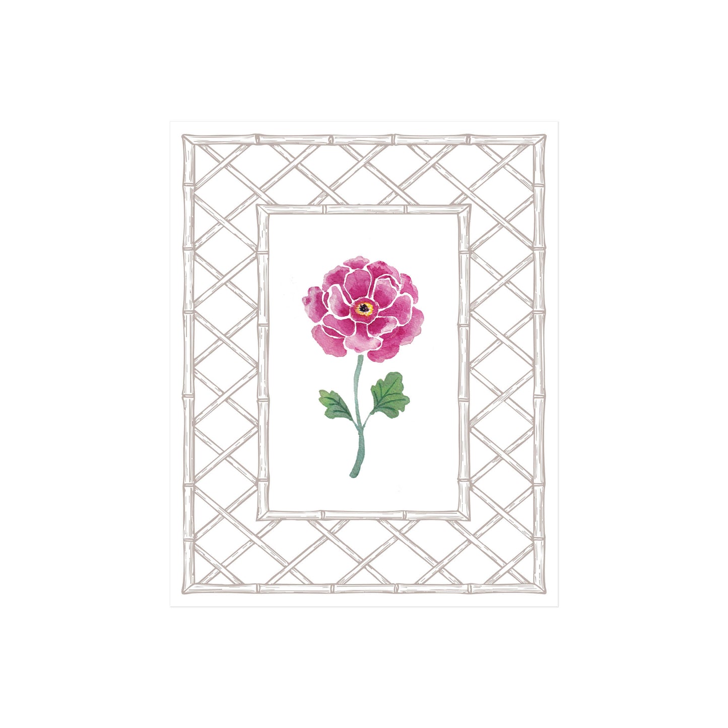 Butterfly Ranunculus Art Print