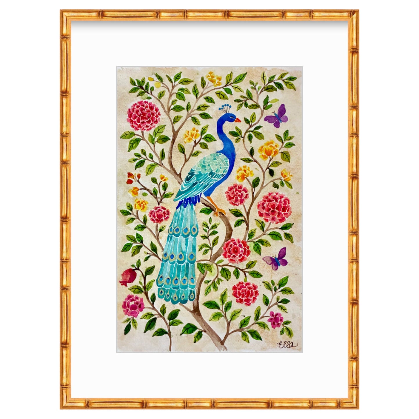 Shining Peacock Original Painting