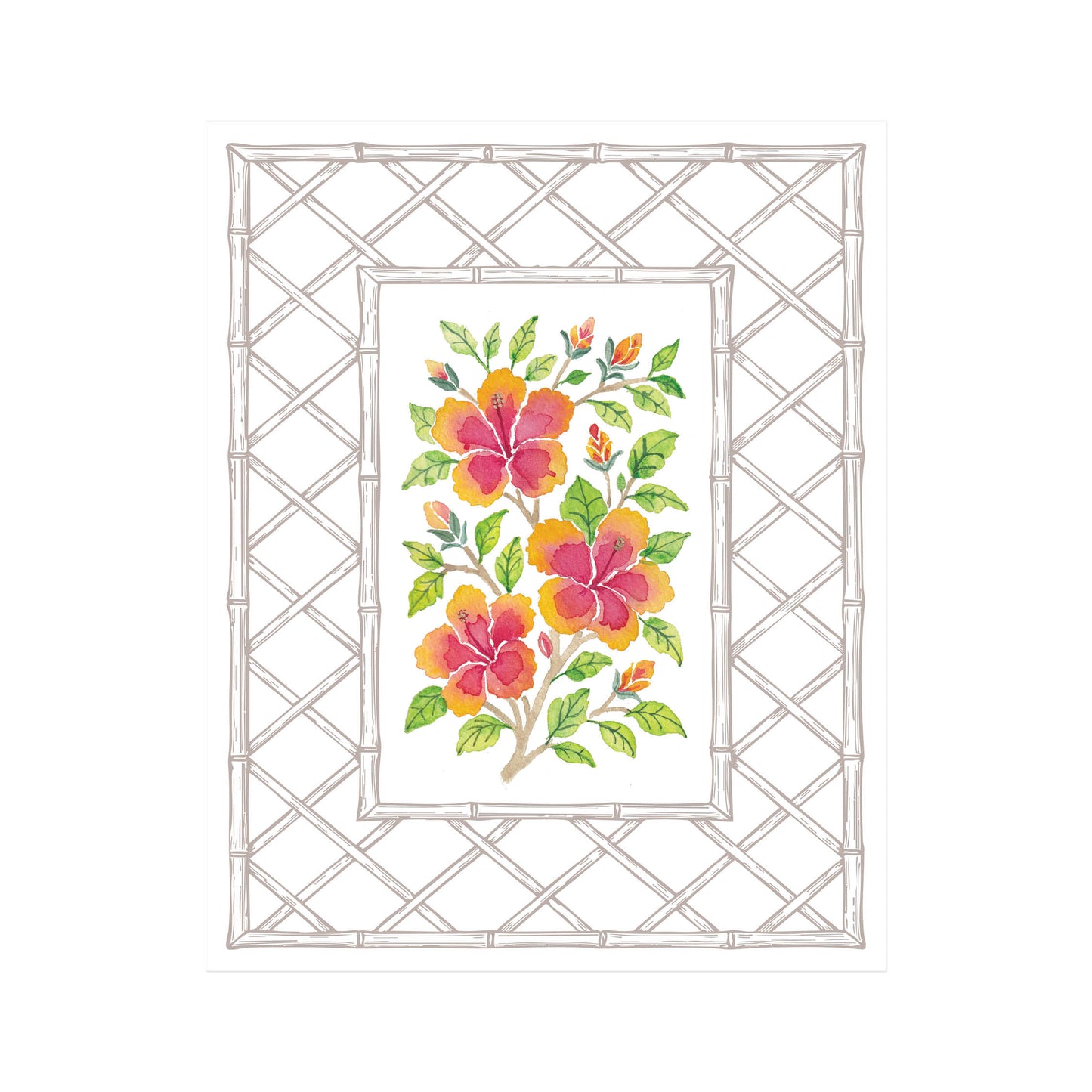 Tropical Hibiscus Art Print