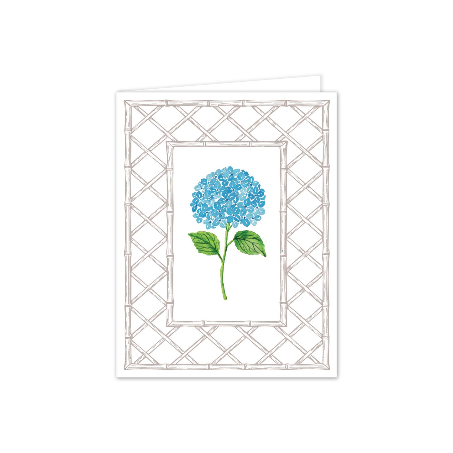 Hydrangea in Blue Letterpress Folded Notes