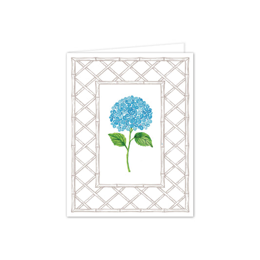 Hydrangea in Blue Letterpress Folded Notes