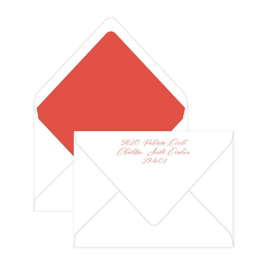 Personalized Popping Poppies Digital Flat Cards