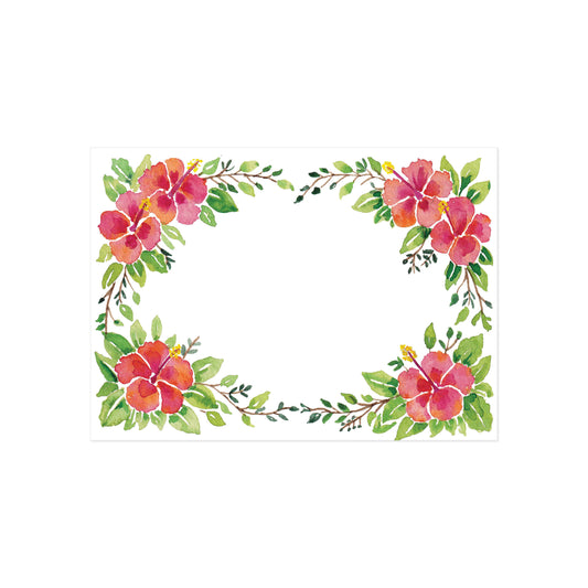 Island Garden Hibiscus Flat Cards