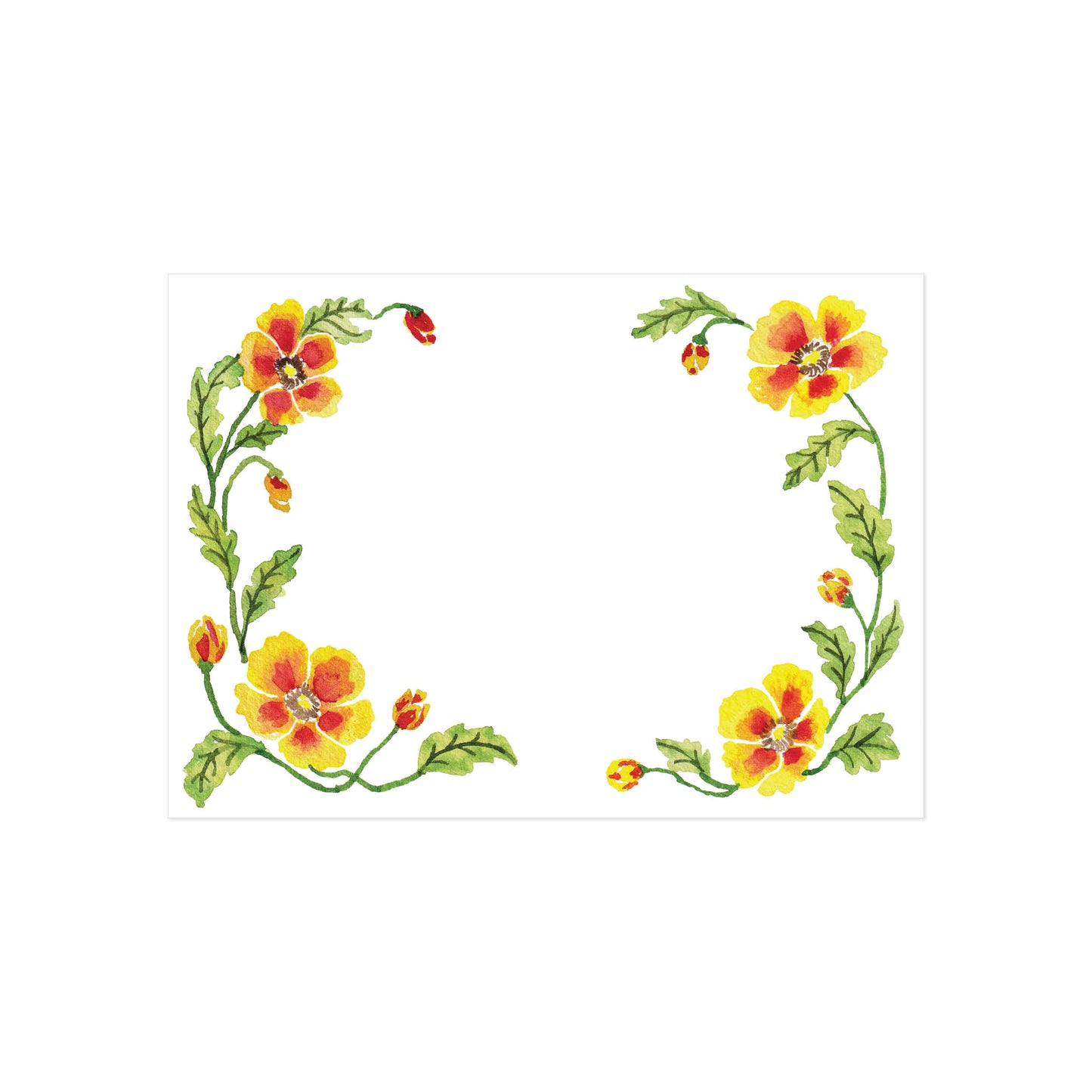 Popping Poppies Flat Cards