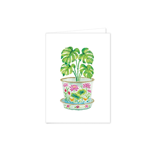 Monstera Porcelain Folded Notes