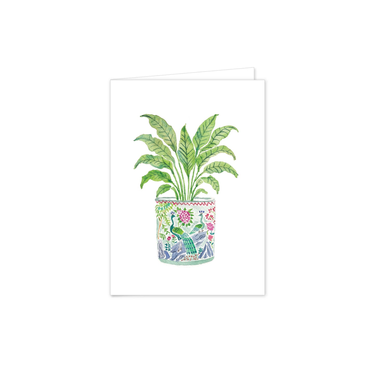 Peacock Planter Folded Notes