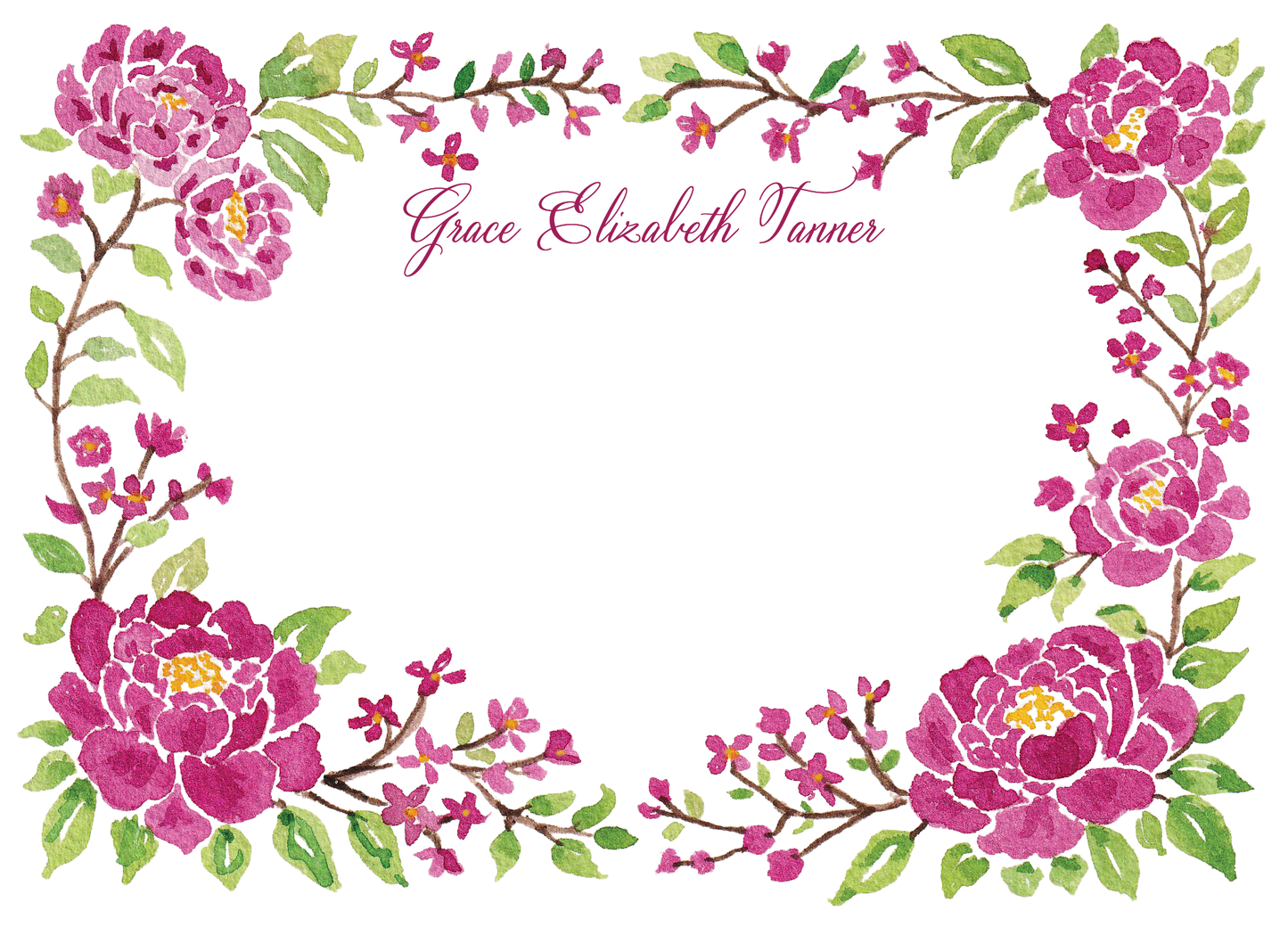 Personalized Digital Flat Card
