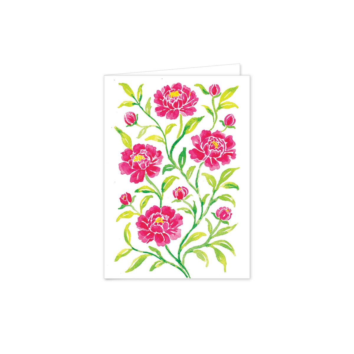 Painted Peonies Folded Notes