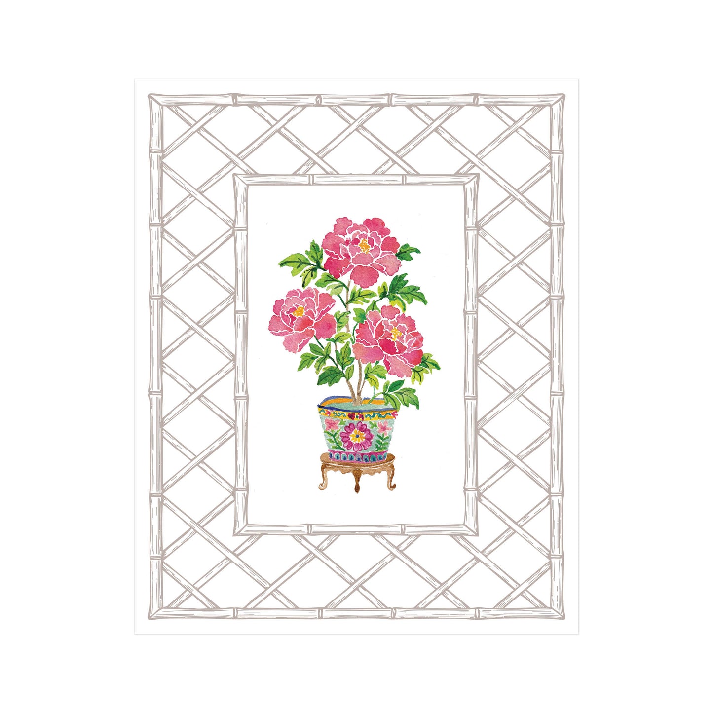 Garden Peony Art Print
