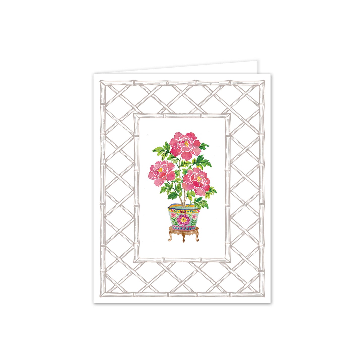 Garden Peony Letterpress Folded Notes