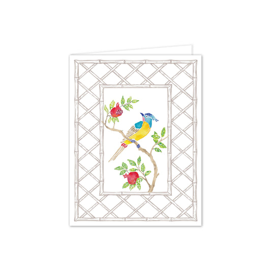 Songbird Blossom Letterpress Folded Notes