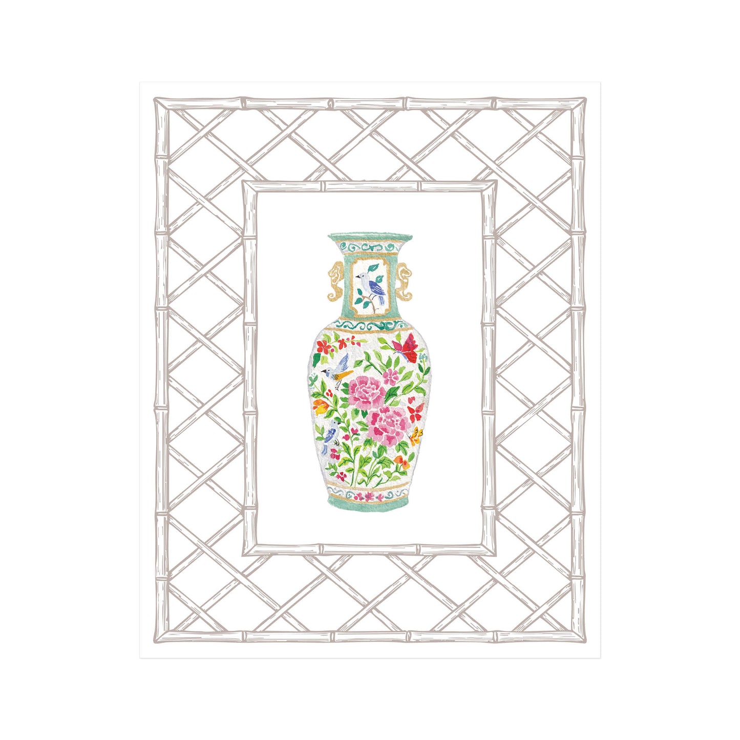 Vintage Porcelain Art Print