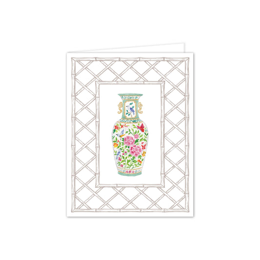 Vintage Porcelain Letterpress Folded Notes