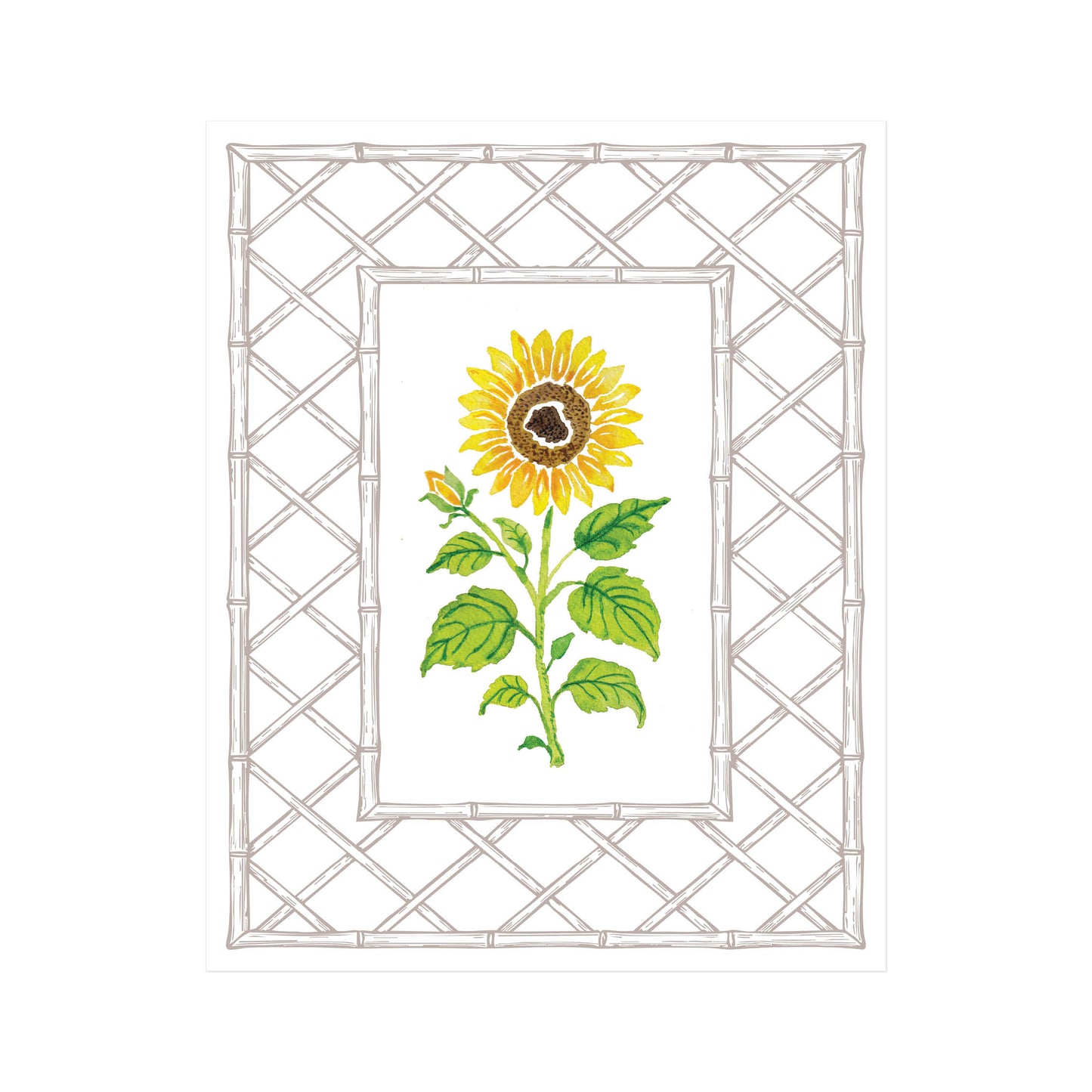 Golden Sunflower Art Print
