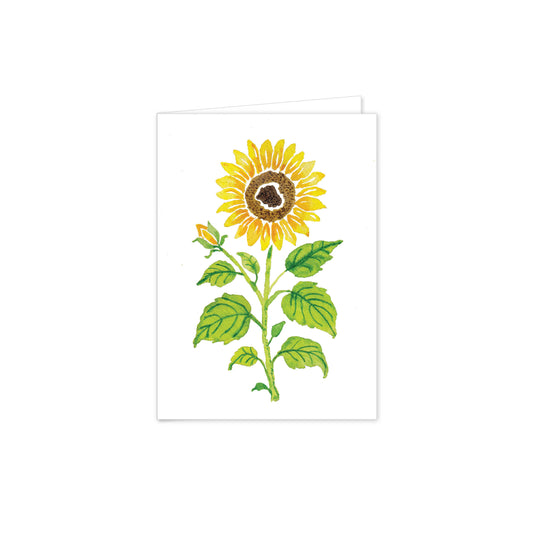 Golden Sunflower Folded Notes